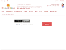 Tablet Screenshot of damiandicesare.com